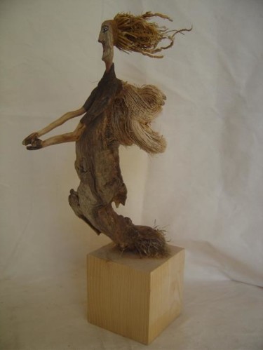 Sculpture intitulée "ange gabriel" par Nicole Agoutin, Œuvre d'art originale