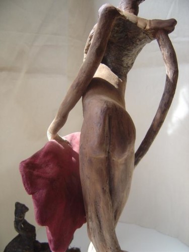 Sculpture intitulée "combat" par Nicole Agoutin, Œuvre d'art originale