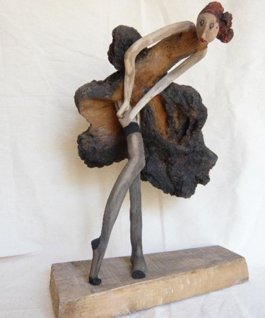 Sculpture intitulée "porte-jarretelles" par Nicole Agoutin, Œuvre d'art originale