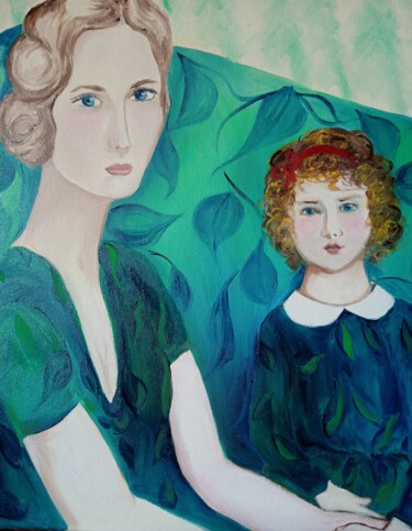 Peinture intitulée "Faire tapisserie" par Nicole Bachelard, Œuvre d'art originale, Huile
