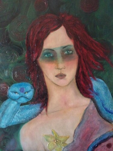 Peinture intitulée "Eve" par Nicole Bachelard, Œuvre d'art originale, Huile