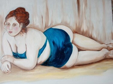 「Comme j aime」というタイトルの絵画 Nicole Bachelardによって, オリジナルのアートワーク, オイル