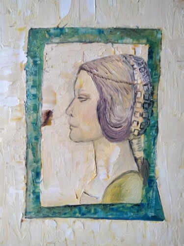Peinture intitulée "Cousine de la Princ…" par Nicole Bachelard, Œuvre d'art originale, Huile Monté sur Châssis en bois