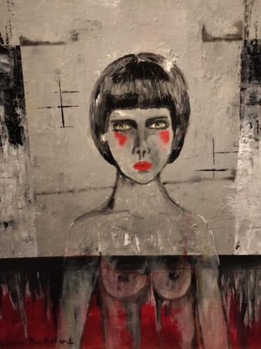 Peinture intitulée "Une femme" par Nicole Bachelard, Œuvre d'art originale, Acrylique Monté sur Châssis en bois