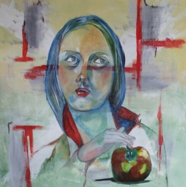 Peinture intitulée "Femmes - nouvelle E…" par Nicole Bachelard, Œuvre d'art originale, Huile Monté sur Châssis en bois