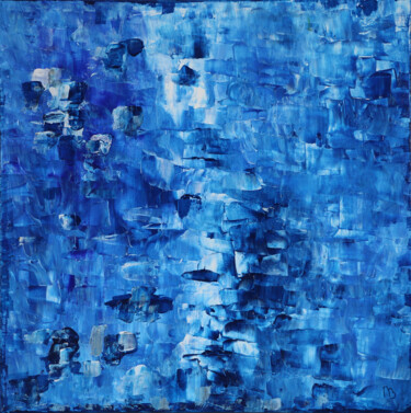 Peinture intitulée "Série bleue N°3" par Nicole Bouisson, Œuvre d'art originale, Acrylique
