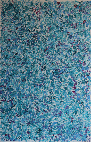 Malerei mit dem Titel "Série Wild N°12" von Nicole Bouisson, Original-Kunstwerk, Acryl