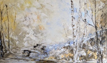 Peinture intitulée "Infinity winter" par Nicole Caron, Œuvre d'art originale, Huile