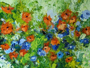 Painting titled "Provence toujours" by Nicole Caron, Original Artwork, Oil