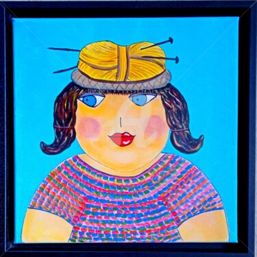 Painting titled "Marthe" by Nicole Carretier, Original Artwork, Acrylic