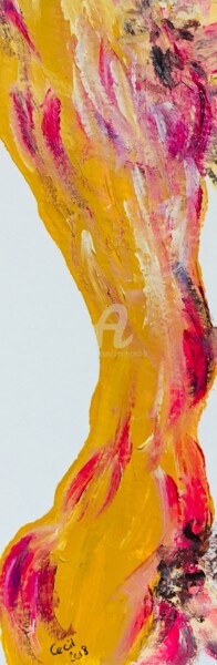 Pittura intitolato "Naked" da Nicole Cecil B, Opera d'arte originale, Acrilico