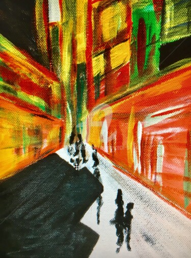 Painting titled "In the Heat of the…" by Nicole Cecil B, Original Artwork, Acrylic