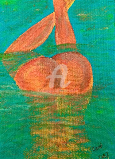 Peinture intitulée "In the Water #2" par Nicole Cecil B, Œuvre d'art originale, Acrylique