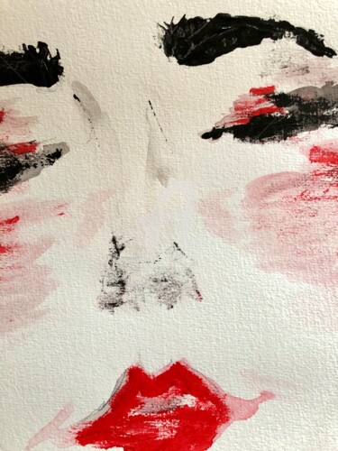 Painting titled "No Words Needed" by Nicole Cecil B, Original Artwork, Watercolor