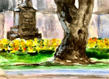 Painting titled "Spring Time in Berl…" by Nicole Cecil B, Original Artwork, Watercolor