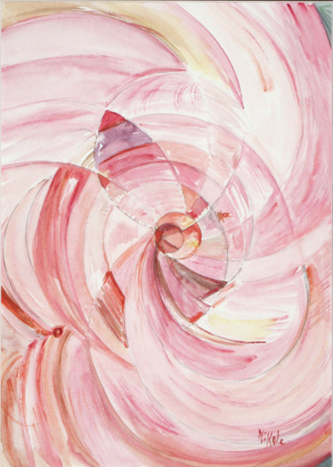 Peinture intitulée "ASPIRATION" par Nikol, Œuvre d'art originale, Aquarelle