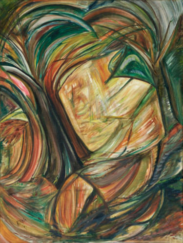 Peinture intitulée "LUMIERES D'AUTOMNE" par Nikol, Œuvre d'art originale, Huile