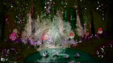 Arts numériques intitulée "Promenade en forêt…" par Nicole De Pauw, Œuvre d'art originale, Autre