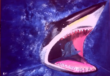 Malarstwo zatytułowany „Les dents de la mer” autorstwa Nicole De Pauw, Oryginalna praca, Akryl
