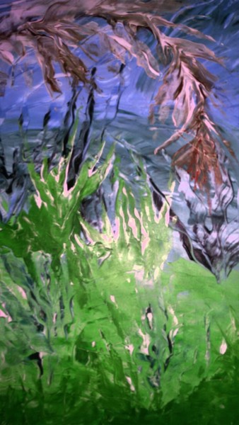 Arts numériques intitulée "Les algues avec ref…" par Nicole De Pauw, Œuvre d'art originale, Peinture numérique