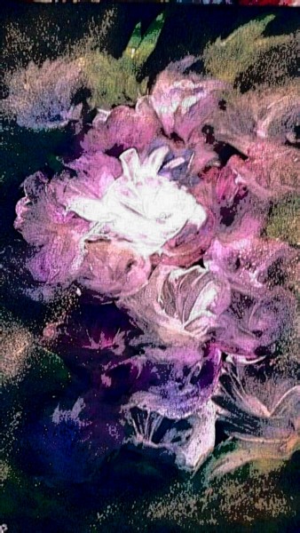 Arts numériques intitulée "Les fleurs façon ar…" par Nicole De Pauw, Œuvre d'art originale, Peinture numérique