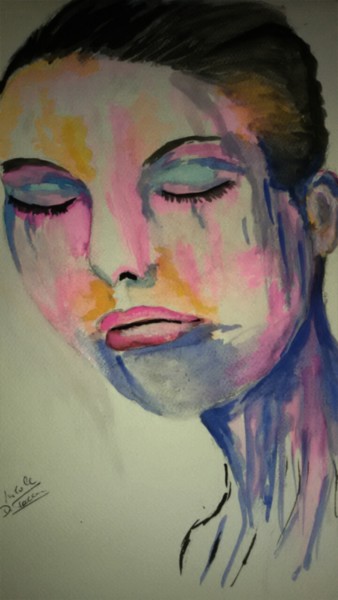 绘画 标题为“La femme en couleur” 由Nicole De Pauw, 原创艺术品, 水彩