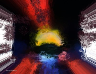Arts numériques intitulée "le-soleil-en-art-nu…" par Nicole De Pauw, Œuvre d'art originale, Peinture numérique