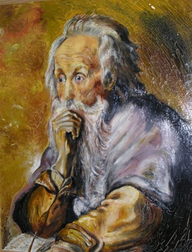 Картина под названием "Saint-Paul-en-priso…" - Nicole Hittema-Martineau, Подлинное произведение искусства, Масло
