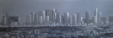 Ζωγραφική με τίτλο "La Défense." από Nicole Hittema-Martineau, Αυθεντικά έργα τέχνης, Ακρυλικό