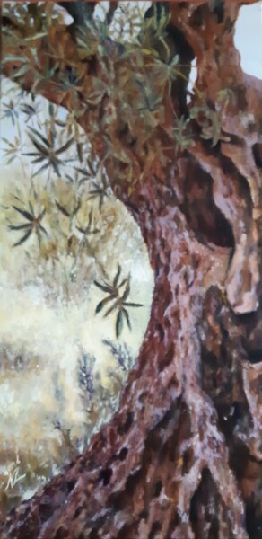 OLIVIER 1 Peinture intitulée "OLIVIER 1" par Nicole Lavigne, Œuvre d'art originale, Huile