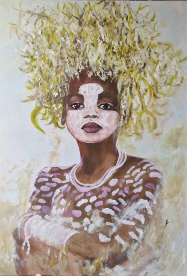 Ζωγραφική με τίτλο "BEHATI" από Nicole Lavigne, Αυθεντικά έργα τέχνης, Λάδι