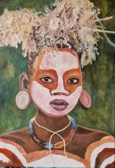 Ζωγραφική με τίτλο "MAZAA" από Nicole Lavigne, Αυθεντικά έργα τέχνης, Λάδι