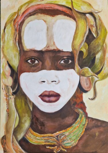 Ζωγραφική με τίτλο "SABA" από Nicole Lavigne, Αυθεντικά έργα τέχνης, Λάδι