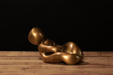 Sculpture intitulée "REPOS" par Nicole Lemieux, Œuvre d'art originale, Bronze
