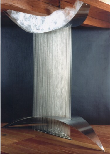Γλυπτική με τίτλο "La Pluie" από Nicole Lemieux, Αυθεντικά έργα τέχνης, Από ανοξείδωτο χάλυβα