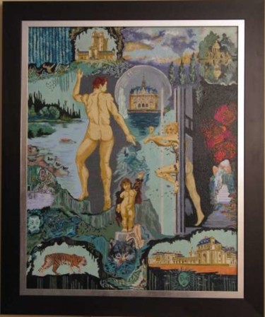Malerei mit dem Titel "hommage-a-vincennes" von Nicole Lubrano-Lavadera, Original-Kunstwerk, Öl