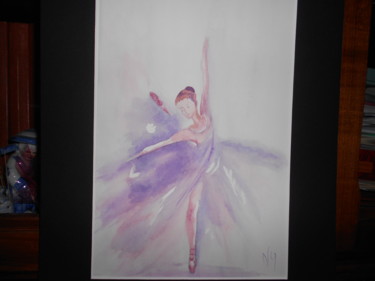 Painting titled "ballerina" by Nicole Quillec, Original Artwork