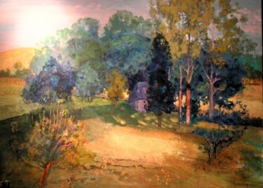 Pintura intitulada "Les taches de soleil" por Nicole Rousseau-Grolée, Obras de arte originais, Acrílico