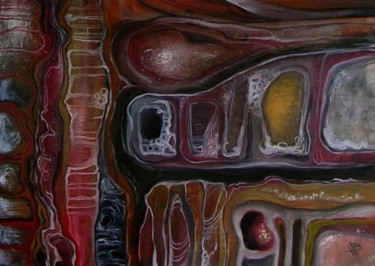 Pittura intitolato "fase V-digestio" da Nicole Balassone, Opera d'arte originale