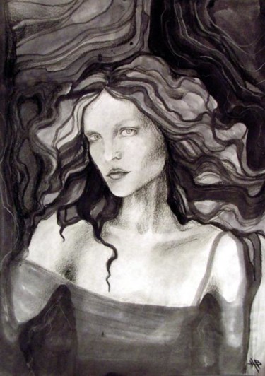Disegno intitolato "elisa" da Nicole Balassone, Opera d'arte originale