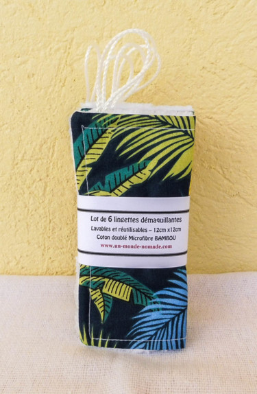 Diseño titulada "Lingettes "Jungle V…" por Un Monde Nomade, Obra de arte original, Accesorios