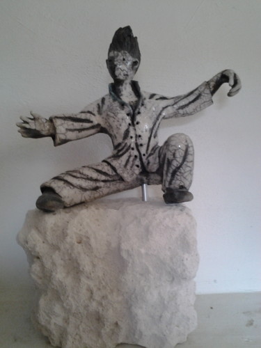 Sculpture intitulée "art martial" par Nicole Palluce, Œuvre d'art originale