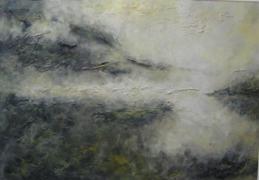Painting titled "Norvège" by Nicole Serres, Original Artwork, Oil