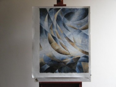 Painting titled "Tempête / Tempesta" by Nicole Serres, Original Artwork