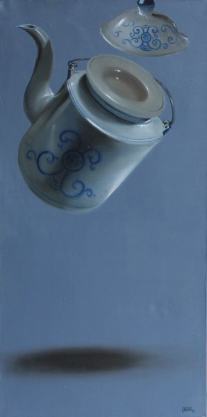 Картина под названием "COGLI L'ATTIMO 5" - Nicoletta Bagatti, Подлинное произведение искусства, Масло