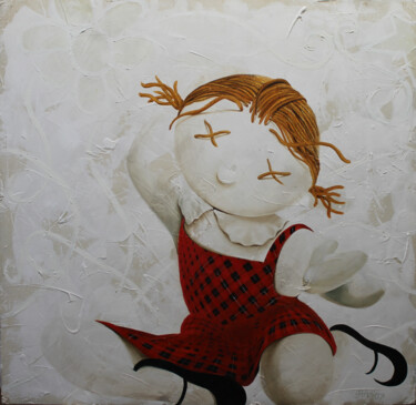 Painting titled "TABATA" by Nicoletta Bagatti, Original Artwork, Oil