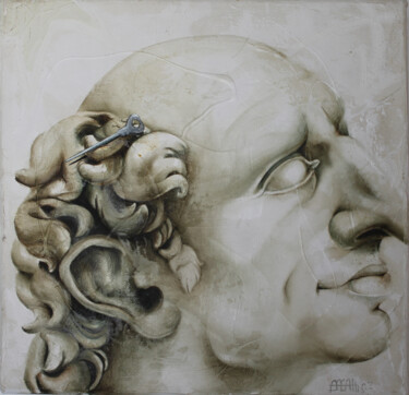 Pittura intitolato "LIBERAMENTE -Nasone" da Nicoletta Bagatti, Opera d'arte originale, Olio