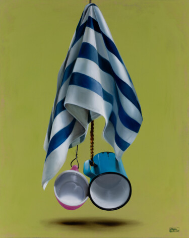 Pintura titulada "AMANTI - SOSPESI 14" por Nicoletta Bagatti, Obra de arte original, Oleo Montado en Bastidor de camilla de…