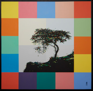 Картина под названием "TREE" - Nicoletta Belli, Подлинное произведение искусства, Акрил