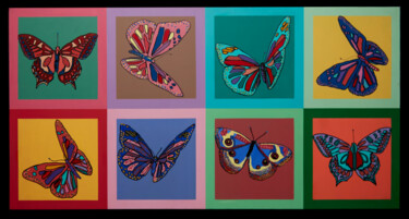 Painting titled "Butterflies" by Nicoletta Belli, Original Artwork, Acrylic